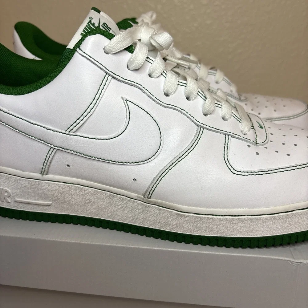 Nike Air Force 1 '07 Contrast Stitch‎ - White Pine Green Size 13